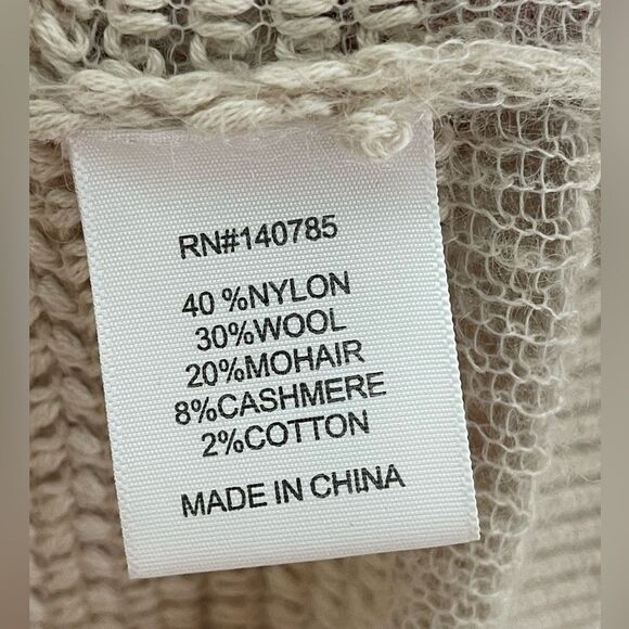 Brochu Walker Striped Cream and Gray Women's Sweater - Picture 3 of 5